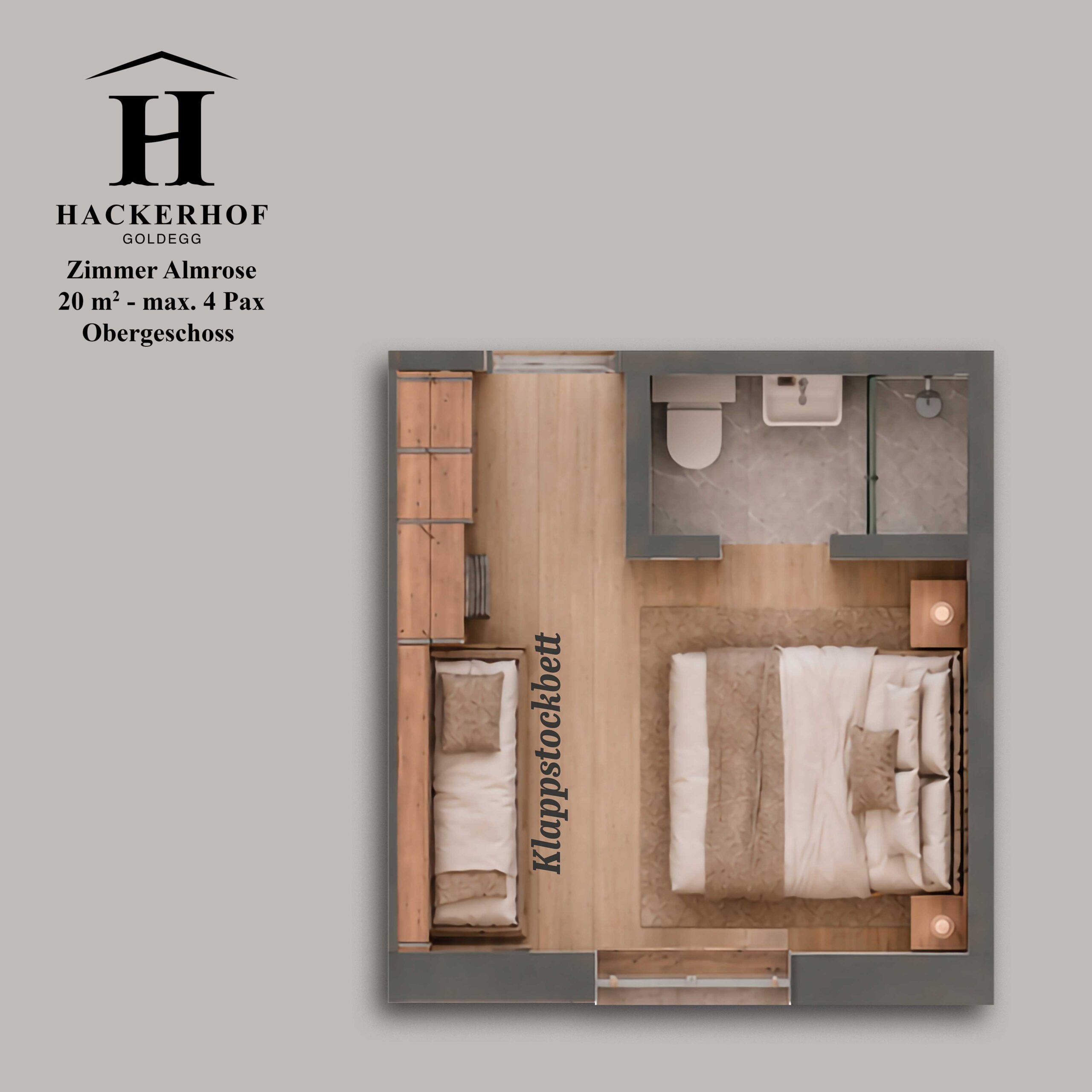 Grundriss Zimmer Almrose