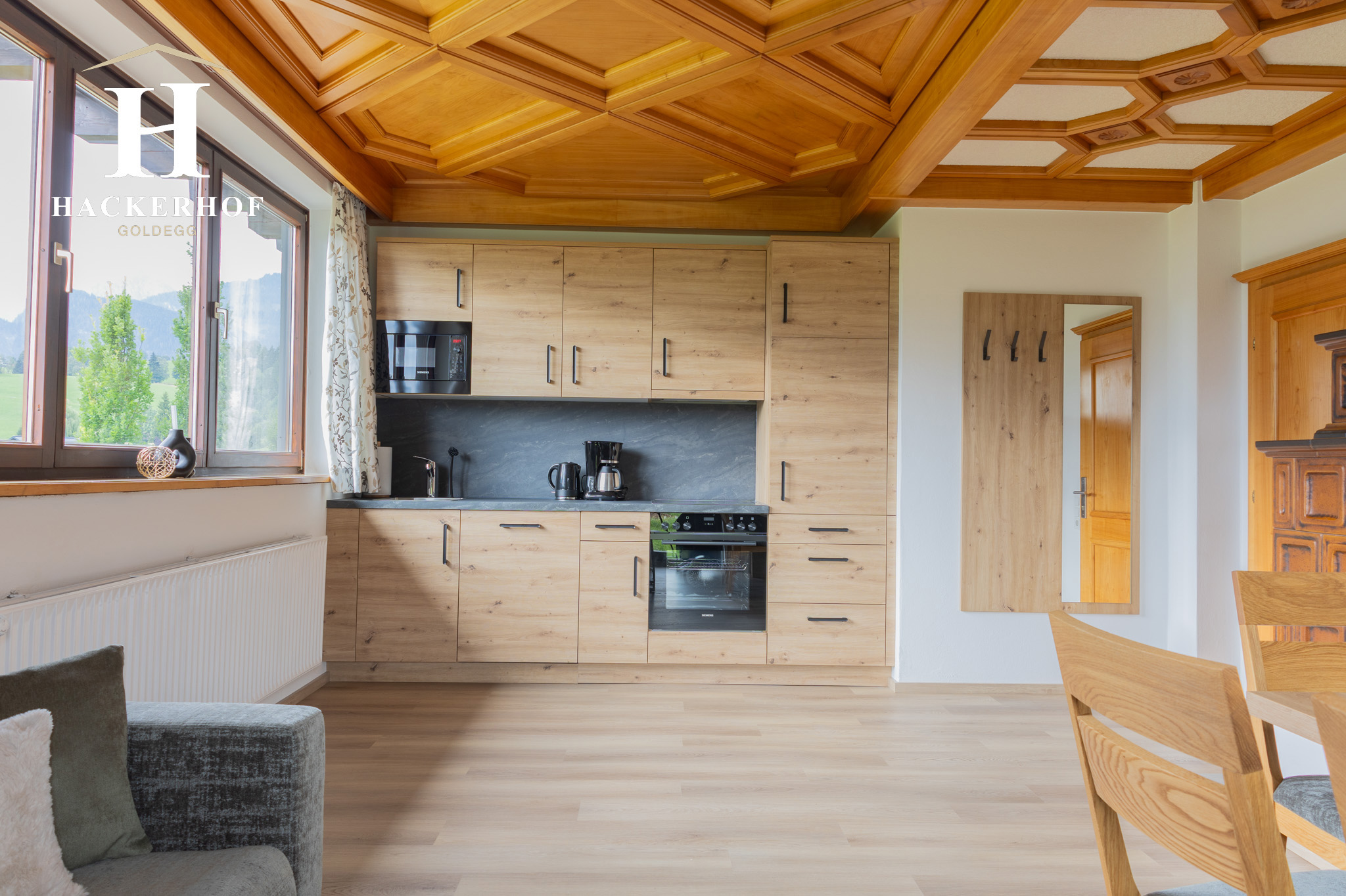 Küchenansicht Apartment Bernkogel am Hackerhof Goldegg