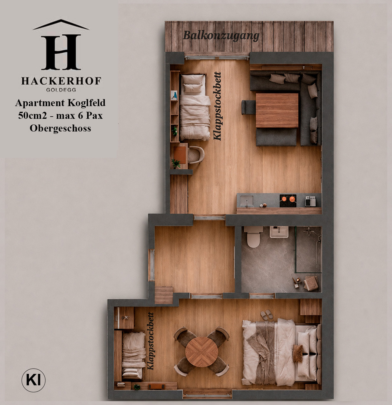 Grundriss Apartment Koglfeld